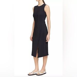 Theory Women Black Precision‎ Ponte Seamed Dress Size L